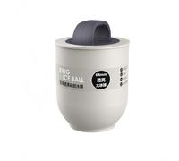 Grand moule à glaçons en silicone pour whisky - Bac à glaçons rond transparent de 64 mm à fondre lentement pour cocktails, maison, bar, blanc