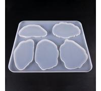 Grand Moule De Décoration De Table, Ensemble De Sous-Verres, Tapis De Tasse Multi-Standard, Moules En Silicone, Bricolage Cristal Époxy Uv Colle Moule S18 19