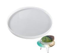 Grand moule rond en résine époxy en silicone pour planche à découper, table de rivière, plateau, table basse, décoration de la maison