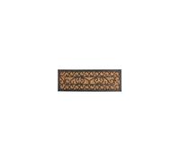 Esschert Design Paillasson RB168 en caoutchouc et fibre de coco noir/marron 75 x 25 cm