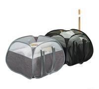 Grand panier à linge pliable en tissu Oxford avec panneaux en maille pour vêtements sales - Design peu encombrant 50 x 50 x 36 cm (E)