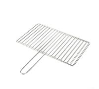 Grand panier de cuisson extérieur 35 cm pour viande et légumes (barre | Acier inoxydable 304, résistant à la rouille, longue poignée, verrouillage sécurisé, convient aux poissons
