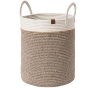 Grand panier en coton, 40 litres, couleur moka, pour chambre d'enfant