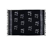 Grand paréo femme tissu sarong jupe portefeuille de plage mince et serviette de plage ou serviette à langer, robe portefeuille femme fait main de la boucle de production du commerce équitable offert