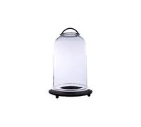 Grand photophore en verre transparent, forme cloche, pour bougies - Chehoma, Cloche - Ø24x38 cm
