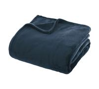 Grand Plaid en flanelle uni - 230x180 - Bleu