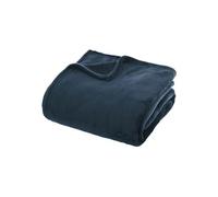 - Grand Plaid en flanelle uni - 230x180 - Bleu