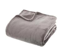 Grand Plaid en flanelle uni - 230x180 - Gris