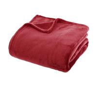 Grand Plaid en flanelle uni - 230x180 - Rouge