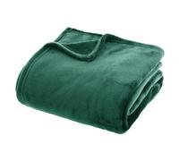 Atmosphera – Grand plaid uni en flanelle – 180x230 cm – Vert