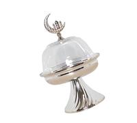 Grand Plat d ' apéritif Rond de 30 cm, matériaux de qualité Alimentaire, Plateau de Service de Cuisine sûr pour Une Utilisation familiale Pendant la célébration, Plateau de Service Arabe Moderne
