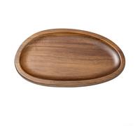 Grand Plateau de Présentation en Bois Massif pour Boissons et Fruits Esthétique pour zen Résistant et Salle à Manger 40x30cm(TP04（Small）)