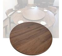 Grand Plateau Tournant Lazy Susan, 60cm/70cm/80cm Plat Rotatif Rond En Bois, Rond Plaque De Service Rotatif, 360° Plateau Rotatif D'affichage, Pour La Table À Manger ( Color : A , Size : 60cm-24in )