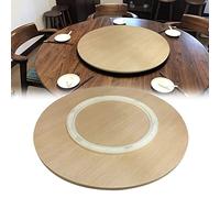 Grand Plateau Tournant Pour Tables De Salle À Manger - Rond Ø50 60 70 80 90 100cm, 360° Rotation Plateau De Service/Table Tournante, Centre De Table, Pour Maison Table À Manger ( Color : Wood , Size :
