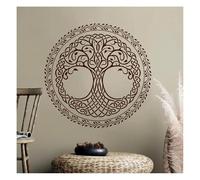 Grand pochoir mural arbre de vie pour peinture, 90 x 90 cm, modèle réutilisable en plastique pour décoration d'intérieur, loisirs créatifs, peinture, meubles en bois