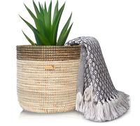 Grand pot en tissu de 30 cm, idéal pour les plantes et le rangement