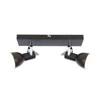 Grand projecteur 2 ailes couloir or mobile blanc Globo XENIA 54643-2