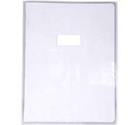 Grand protège cahier - 24x32cm - Transparent - Avec porte étiquette G
