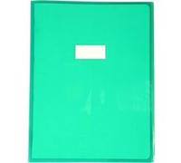 CALLIGRAPHE Lot de 5 Protège-cahiers Cristal Luxe 22/100ème 24x32 transparent Vert
