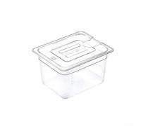 Grand récipient de cuisson sous vide, réservoir d'eau transparent de 6 L/11 L en polycarbonate avec couvercle, échelle de mesure, poignée pour base de 60 mm pour circulation d'immersion, 40 °C à 100 °