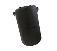 Grand sac à compost noir pour déchets organiques avec double joint supérieur et zones de visualisation construit à partir de feutre robuste bac à compost pliable