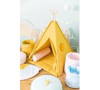 Grand sac à jouets en plastique jaune