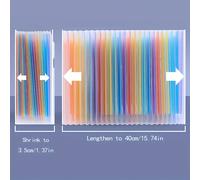 Grand sac de classement extensible transparent, pochette de rangement pour étudiant, convient pour le bureau, la maison, l'école, peut contenir des documents, des reçus, essentiel pour la rentrée scol