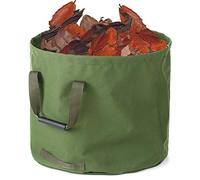 Grand Sac de Jardin de 63 Gallons avec Cerceau Noir, Toile Robuste et Résistante à L'eau, Pliable avec Poignées pour Déchets de Jardin, Petites Branches, Feuilles