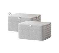 Grand Sac de Rangemen Housse de Rangement Vetement Boite Rangement Sac Rangement Couette Housse Rangement Couette en Épais Sac de Rangement Sous Lit pour Couvertures Vestes Édredons 2024 (E, 17L)