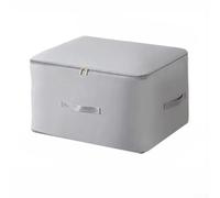 Grand sac de rangement de compression en nylon 60 x 54 cm, économiseur d'espace sous vide pour vêtements, couettes, doudounes, vestes, fermeture hermétique, organiseur de maison, beige (gris, 54 x 42