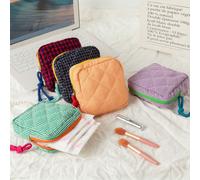 Grand sac de rangement en maille pour serviettes hygiéniques, sac cosmétique pour femmes, porte-monnaie, sac de rangement pour tampons, porte-monnaie et autres petits articles. Convient pour le rangem