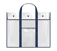 Grand sac de transport étanche en PVC A2/A3/A4 pour artiste, porte-documents transparent avec poignée, pochette épaisse à suspendre, sac de rangement pour enseignants, étudiants, planche à dessin,