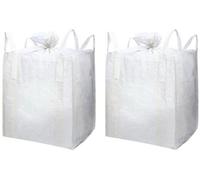 Grand sac tissé en polypropylène, 90 cm x 90 cm x 110 cm, lot de 2