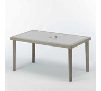 Grand Soleil Boheme Poly Rotin table rectangulaire 150x90 - Beige