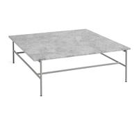 HAY Table basse Rebar 100x104x33 cm Grey marble-fossil