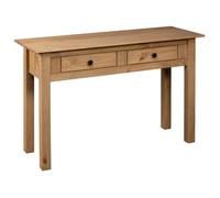 Grand Table d'Appoint Brun - LEMON® Table console - Console D'ENTREE,110x40x72cm Pin solide Gamme Panama 505 - Soldes
