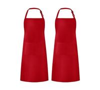 Grand tablier de cuisine unisexe avec poches Rouge basique