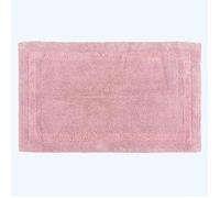 HOMESCAPES Tapis de Bain Extra Large, 1600 g/m², Super Doux, 100% Coton, réversible, antidérapant, Lavable, Super Absorbant, séchage Rapide, 70 x 120 cm Rose poudré