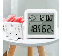 Grand thermohygromètre numérique LCD de 3.2 pouces, Ultra-fin, Simple, pour maison intelligente, thermomètre numérique électronique, hygromètre, horloge murale Type 2