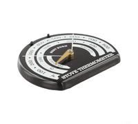 Grand thermomètre de poêle de 8,5 cm en acier inoxydable pour l'efficacité du brûleur à bûches avec cadran résistant aux hautes températures pour cheminée ou poêle à bois (noir)