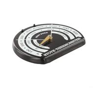 Grand thermomètre pour poêle, 8,5 cm, encre résistante aux hautes températures, jauge en acier inoxydable pour l'efficacité du brûleur à bois, pour une installation facile sur le dessus ou le côté