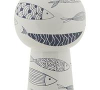 GRAND VASE EN CÉRAMIQUE POISSON