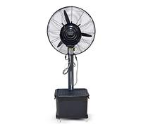 Grand Ventilateur Brumisateur Portable D'Extérieur, Ventilateur Oscillant Sur Pied Silencieux, Ventilateur Humidificateur Pour Usage Industriel, Commercial Et Résidentiel, 3 Vitesses, Noir, 71 Cm