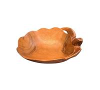 Grand Vide-Poche en Bois sculpté décor Tortue de mer 29cm