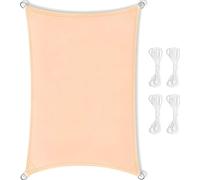 Grand voile pare-soleil premium, étanche, 4 x 6, beige, toile d'ombrage UV