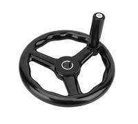Grand Volant automatisé Industrie 200 * 18Mm Blacki Slip Volant de Tour à 3 Rayons avec Poignée Outil Forhine Grand Volant en Métal Boutons Roues à Main