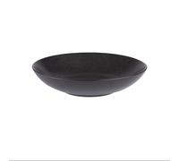 Grande assiette creuse Vesuvio noir 25 cm (lot de 6)