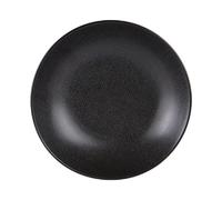 Grande assiette creuse Vesuvio noir 25 cm (lot de 6)