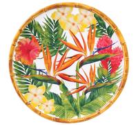 Grande assiette plate fleurs 26,5 cm