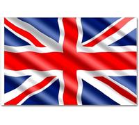 Grande bannière de 1,5 x 0,9 m Drapeau Union Jack Drapeau national de Grande-Bretagne pour fête royale britannique Fête Pub Extérieur Jardin Bannière Décorations